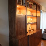 bookcase without ties in Walnut